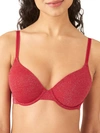B.tempt'd By Wacoal Future Foundation Sparkle Underwire T-shirt Bra In Chili Pepper