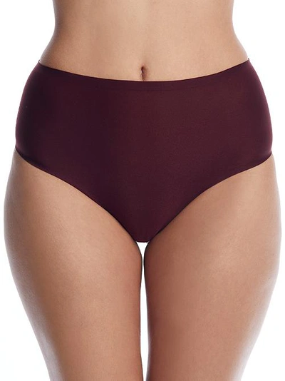 Chantelle Soft Stretch Retro Thong In Wine