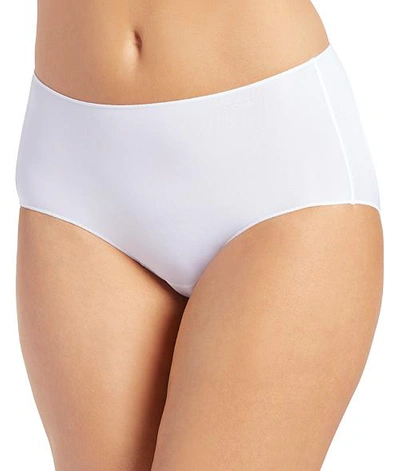 Jockey No Panty Line Promise Hip Brief Underwear 1372, Extended Sizes In White