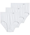 Jockey Plus Size Elance Brief 3-pack In White