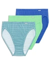 Jockey Elance French Cut Brief 3-pack In Blue,tile,green