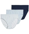 Jockey Elance Breathe French Cut Brief 3-pack In Blue Assorted