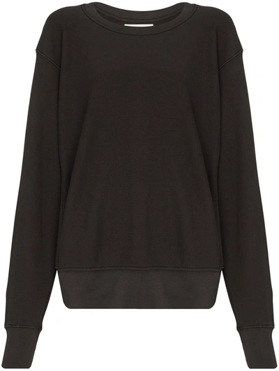 Les Tien Crew-neck Cotton Sweatshirt In Black