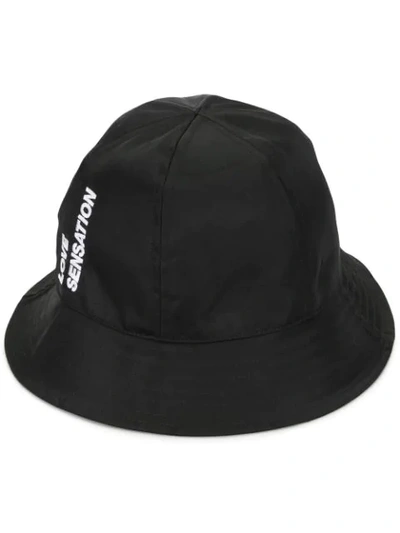 Honey Fucking Dijon Embroidered Bucket Hat In Black