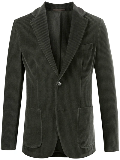 Seventy Corduroy Single-breasted Blazer In Green