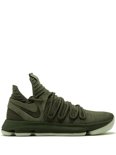 Nike Zoom Kd 10 Sneakers In Green