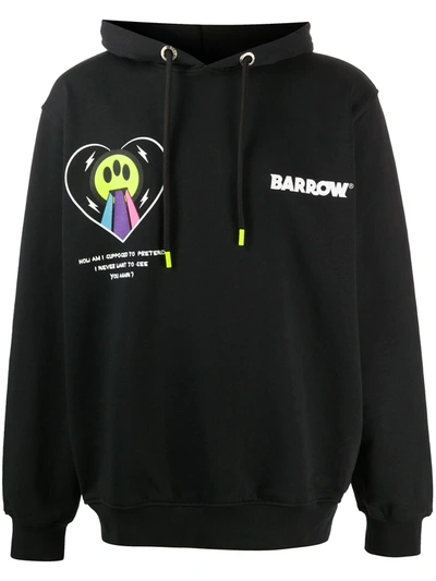 Barrow Graphic-print Drawstring Hoodie In Black