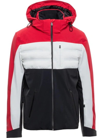 Aztech Mountain 'ajax' Multi Panel Waterproof Hood Jacket In Multi-colour