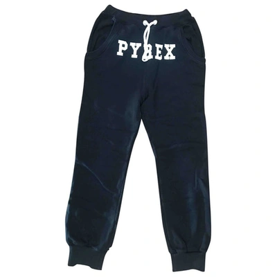 Pre-owned Pyrex Straight Pants In Black