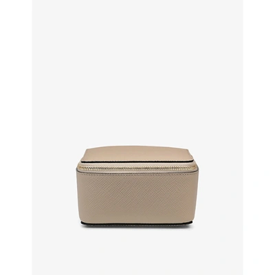 Smythson Sandstone Sandstone Large Trinket Case 12cm