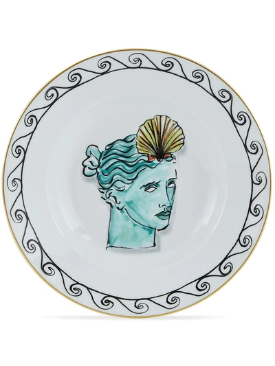 Richard Ginori Viaggio Di Nettuno Soup Plates (set Of 2) In White