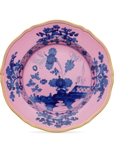 Richard Ginori Oriente Italiano Porcelain Soup Plates (set Of 2) In Pink