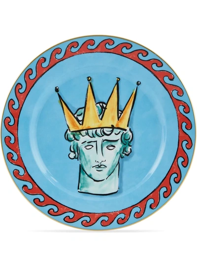 Richard Ginori Viaggio Di Nettuno Flat Dinner Plate In Blue