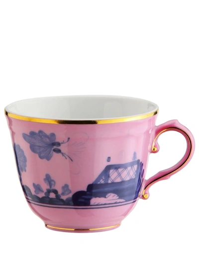 Richard Ginori Oriente Italiano Coffee Cups (set Of 2) In Pink