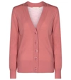 Tory Burch Simone Merino Wool Cardigan In Red