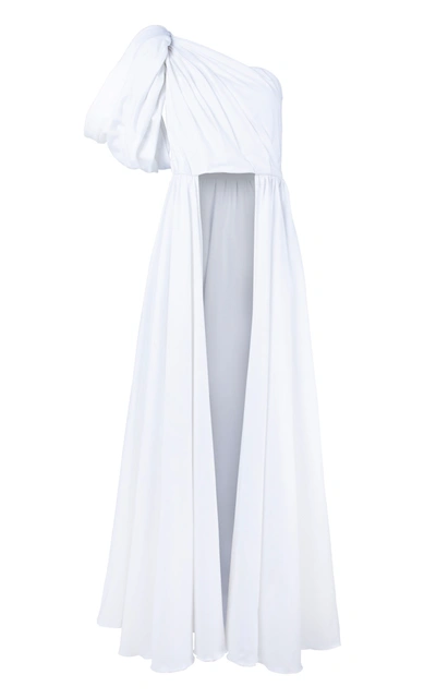 Leal Daccarett Women's Allia Asymmetric Cotton-blend Dress In Neutral