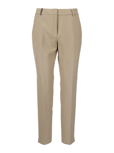 Peserico Party Trousers Trousers In Beige