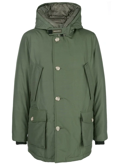 Woolrich Artic Parka Nf Coat In Dark Green