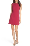 French Connection Sundae Stretch Minidress In Bright Baked Cherry