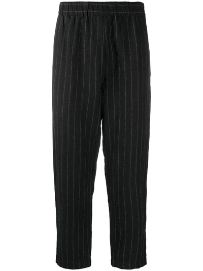 Casey Casey Zwag March Ankle-crop Trousers In Black