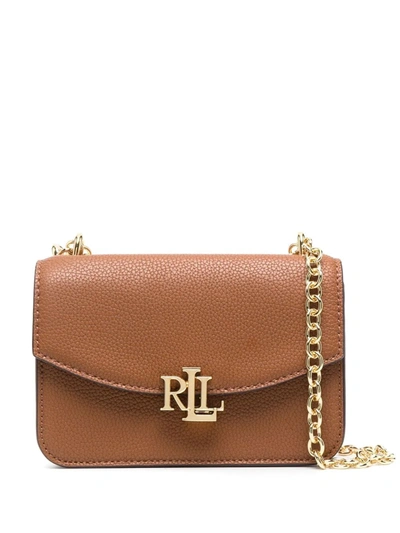Lauren Ralph Lauren Madison Leather Crossbody Bag In Brown