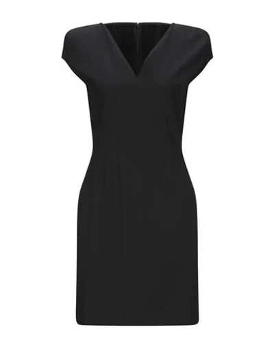 Versace Short Dresses In Black