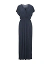 Kangra Cashmere Long Dress In Blue