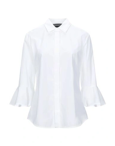 Sportmax Code Solid Color Shirts & Blouses In White
