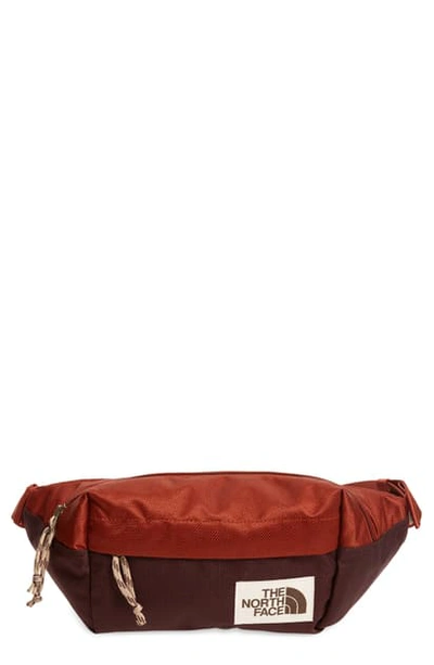 The North Face Lumbar Belt Bag In Brandy Brown/ Root Brown