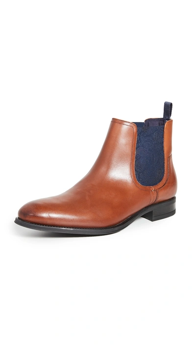 Ted Baker Travic Chelsea Boot In Tan Leather-brown