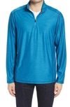 Tommy Bahama Palm Coast Half Zip Pullover In Mambo Blue