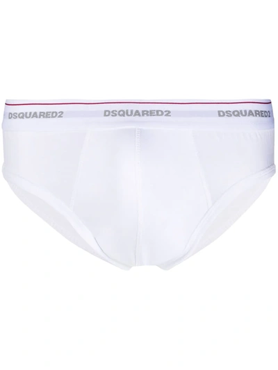 Dsquared2 I Love D2 Briefs In White