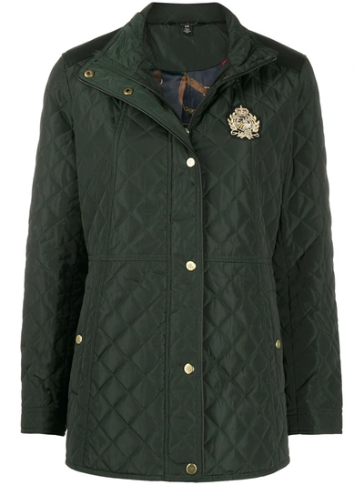 Ralph Lauren Quilted Long-sleeve Jacket In Green
