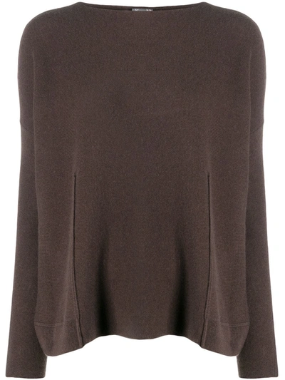 Kristensen Du Nord Loose Knitted Jumper In Brown