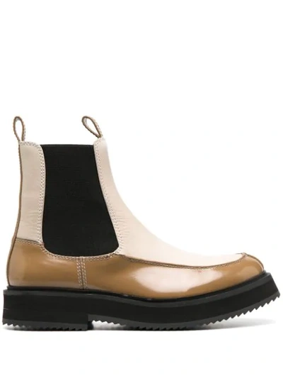Joseph Contrast-panel 40mm Ankle Boots In Neutrals