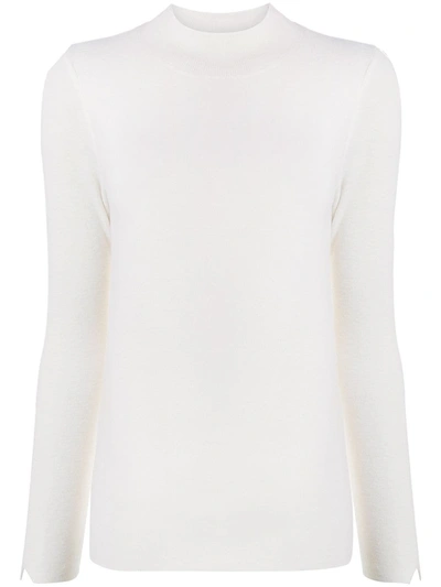 Stefano Mortari Knitted Mock-neck Top In White