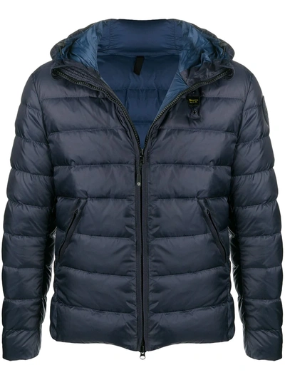 Blauer Hooded Padded Jacket In Blue