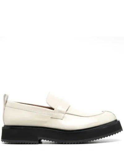 Joseph Panelled 40mm Loafers In Neutrals