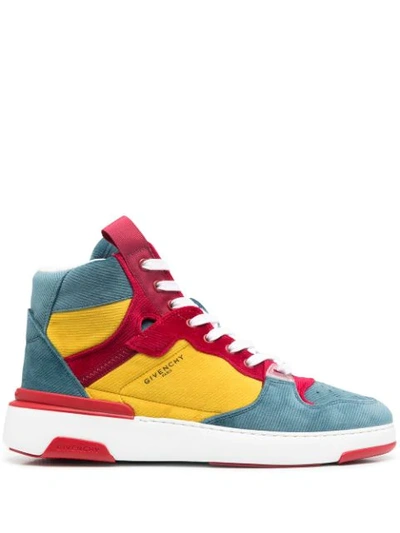 Givenchy Wing High-top Sneakers In Blue