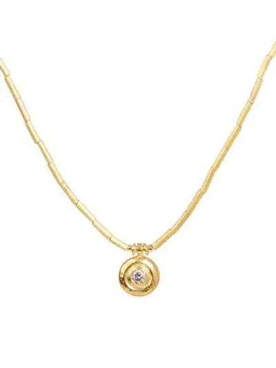 Gurhan 24k Yellow Gold Droplet Diamond & Seed Cultured Pearl Pendant Necklace, 18