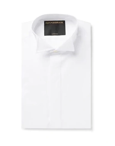 Favourbrook Solid Color Shirt In White