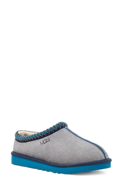 Ugg Tasman Slipper In Metal / Blue Sapphire Suede