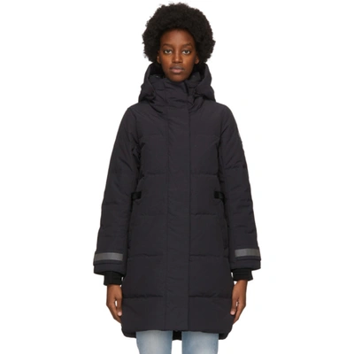 Canada Goose Bennett Hooded Quilted Shell Down Parka In Midnight Blue