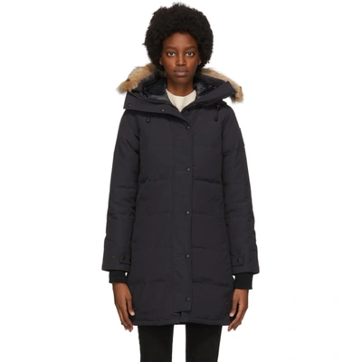 Canada Goose Navy Down 'black Label' Shelburne Parka In 67 Navy