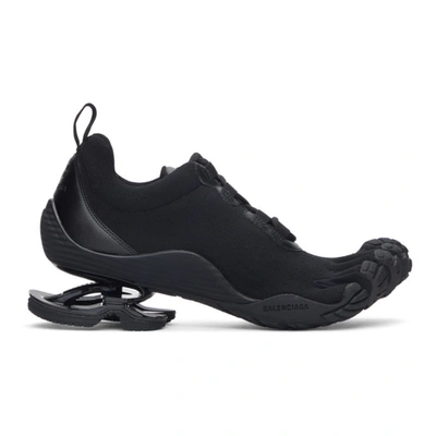 Balenciaga X Vibram Low-top Mesh Five-toe Shoes In Black