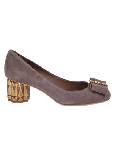 Ferragamo Salvatore  Flat Shoes In Beige