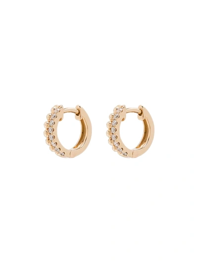 Dana Rebecca Designs 14k Gold Poppy Rae Pebble Diamond Huggie Earrings In Yellow Gold