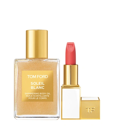 Tom Ford Soleil Blanc Shimmering Body Oil And Paradiso Set In N/a