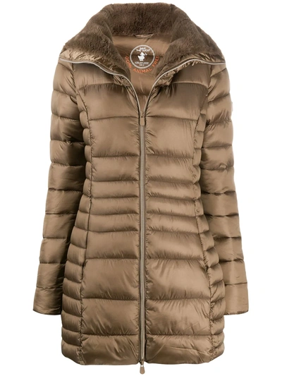 Save The Duck Irisy Padded Coat In Brown