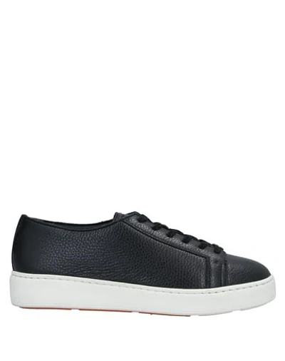 Santoni Sneakers In Black
